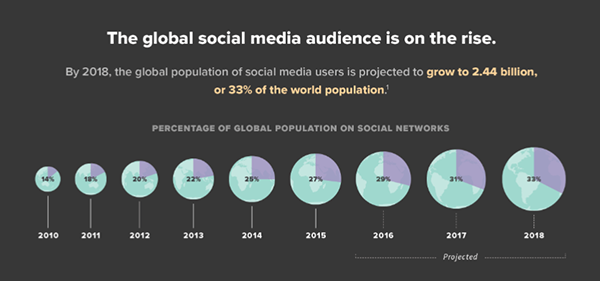 global social media audience