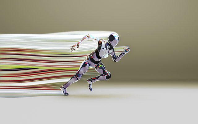 Robot Running Fast